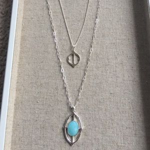 Stella & Dot Fortuna Stone Pendant Necklace